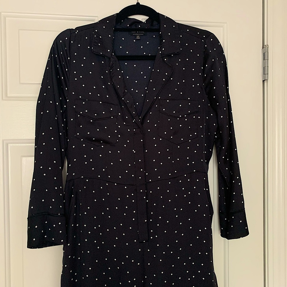 Navy Blue Polka Dot Jumpsuit!